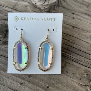 Kendra Scott Elle earrings- Iridescent clear